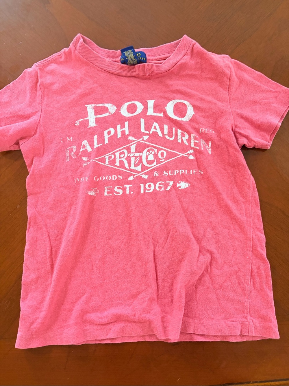 Polo by Ralph Lauren Coral Pink Logo Graphic Tee
